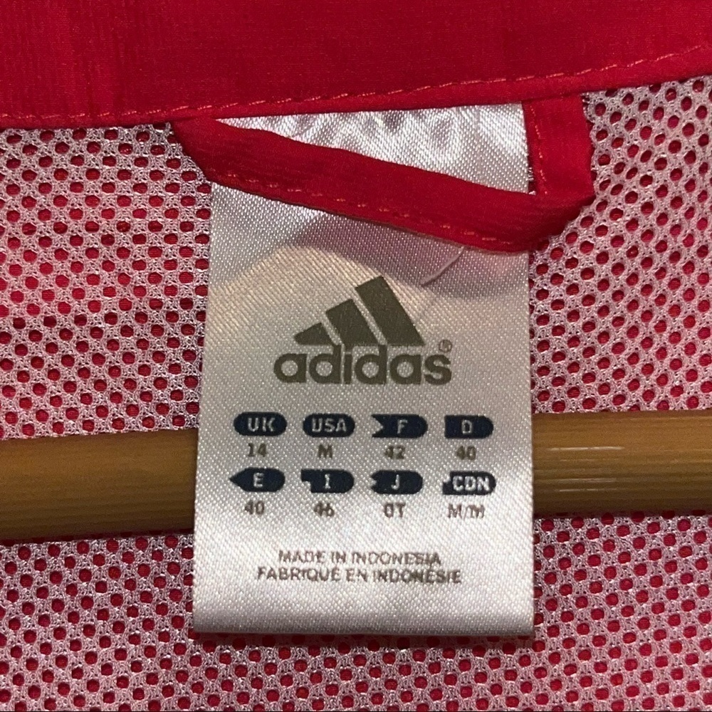 Adidas Pink Hooded Lightweight Jacket Women’s Size Medium - Picture 6 of 8